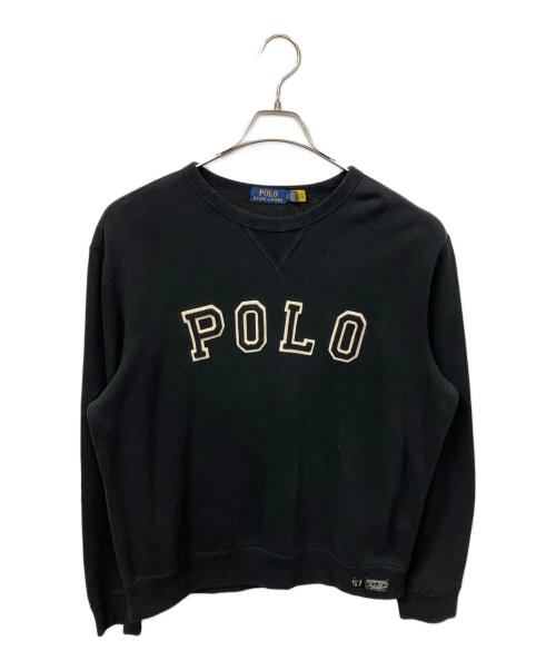 POLO RALPH LAUREN（ポロ・ラルフローレン）POLO RALPH LAUREN (ポロ・ラルフローレン) ロゴスウェット ブラック ブラック サイズ:Lの古着・服飾アイテム