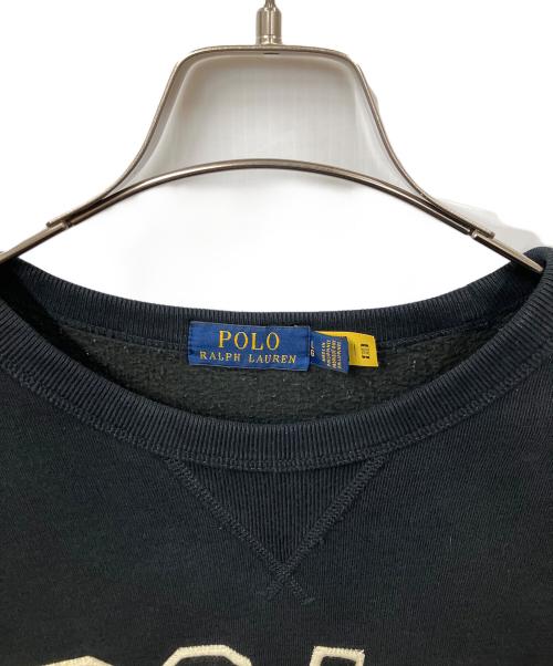 POLO RALPH LAUREN（ポロ・ラルフローレン）POLO RALPH LAUREN (ポロ・ラルフローレン) ロゴスウェット ブラック ブラック サイズ:Lの古着・服飾アイテム