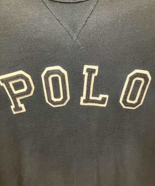 POLO RALPH LAUREN（ポロ・ラルフローレン）POLO RALPH LAUREN (ポロ・ラルフローレン) ロゴスウェット ブラック ブラック サイズ:Lの古着・服飾アイテム