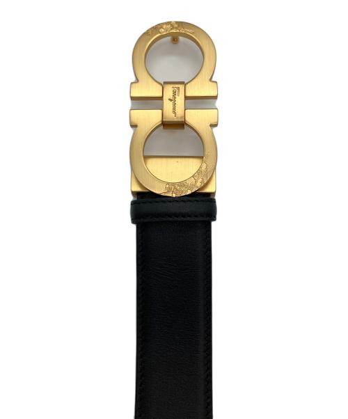 Salvatore Ferragamo（サルヴァトーレ フェラガモ）Salvatore Ferragamo (サルヴァトーレ フェラガモ) ガンチーニバックルベルト ブラック×ブラウン サイズ:95cmの古着・服飾アイテム