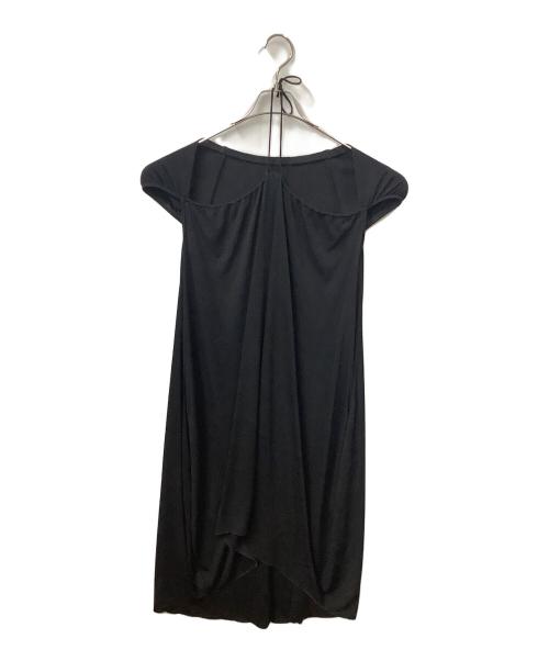 Yves Saint Laurent（イヴサンローラン）Yves Saint Laurent (イヴサンローラン) ノースリーブ・キャミソールワンピース ブラック サイズ:36の古着・服飾アイテム