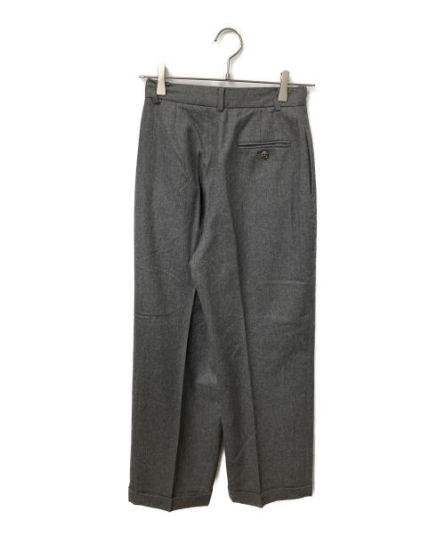 RALPH LAUREN（ラルフローレン）RALPH LAUREN (ラルフローレン) ウールタックスラックス グレー グレー サイズ:9の古着・服飾アイテム