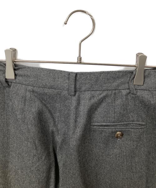 RALPH LAUREN（ラルフローレン）RALPH LAUREN (ラルフローレン) ウールタックスラックス グレー グレー サイズ:9の古着・服飾アイテム