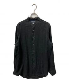 Kamakura Shirts（カマクラシャツ）の古着「リネン長袖シャツ ブラック」｜ブラック