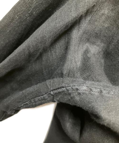 Kamakura Shirts（カマクラシャツ）Kamakura Shirts (カマクラシャツ) リネン長袖シャツ ブラック ブラック サイズ:不明の古着・服飾アイテム