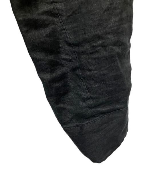 Kamakura Shirts（カマクラシャツ）Kamakura Shirts (カマクラシャツ) リネン長袖シャツ ブラック ブラック サイズ:不明の古着・服飾アイテム