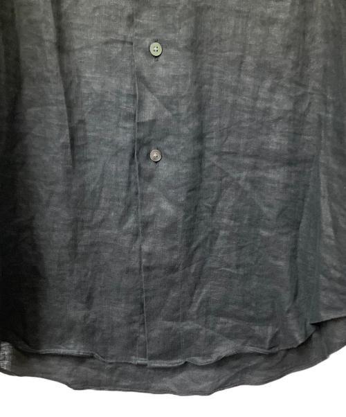 Kamakura Shirts（カマクラシャツ）Kamakura Shirts (カマクラシャツ) リネン長袖シャツ ブラック ブラック サイズ:不明の古着・服飾アイテム