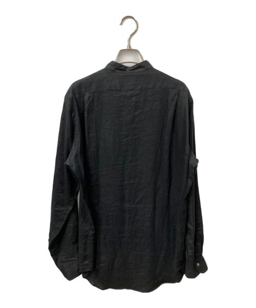 Kamakura Shirts（カマクラシャツ）Kamakura Shirts (カマクラシャツ) リネン長袖シャツ ブラック ブラック サイズ:不明の古着・服飾アイテム