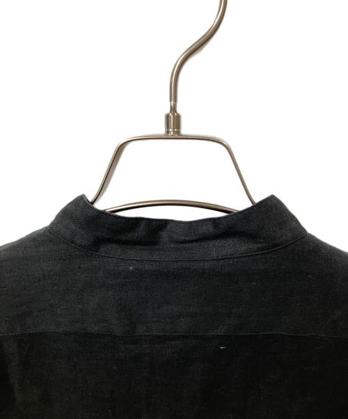 Kamakura Shirts（カマクラシャツ）Kamakura Shirts (カマクラシャツ) リネン長袖シャツ ブラック ブラック サイズ:不明の古着・服飾アイテム