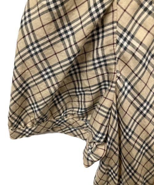 BURBERRY BLUE LABEL（バーバリー ブルー レーベル）BURBERRY BLUE LABEL (バーバリー ブルー レーベル) 半袖ブラウス ノバチェック ベージュ サイズ:38の古着・服飾アイテム