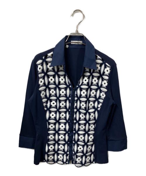 NARA CAMICIE（ナラカミーチェ）NARA CAMICIE (ナラカミーチェ) ジャケット ネイビー×ホワイト ネイビー サイズ:11の古着・服飾アイテム
