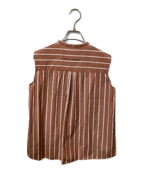 ticca（ティッカ）TICCA (ティッカ) ノースリーブブラウス ブラウン サイズ:Freeの古着・服飾アイテム