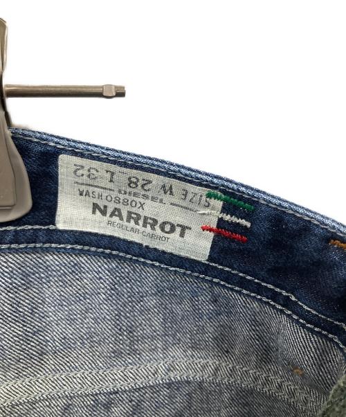 DIESEL（ディーゼル）DIESEL (ディーゼル) リペアデザインデニムパンツ インディゴ インディゴ サイズ:W28の古着・服飾アイテム