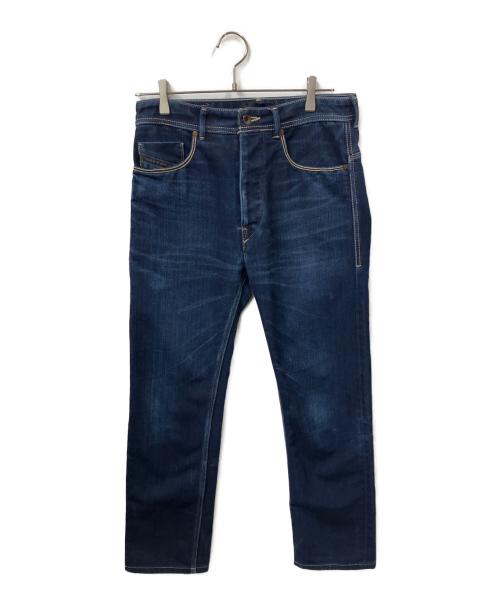 DIESEL Black Gold（ディーゼル ブラック ゴールド）DIESEL Black Gold (ディーゼル ブラック ゴールド) 岡山デニム 500本限定モデル/ホワイトレザーパッチ インディゴ サイズ:表記なしの古着・服飾アイテム