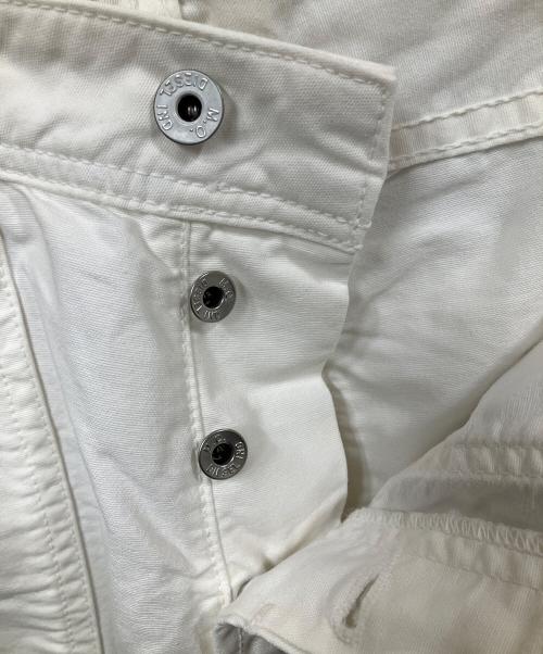 DIESEL（ディーゼル）DIESEL (ディーゼル) ベイカーパンツ ホワイト ホワイト サイズ:W29の古着・服飾アイテム