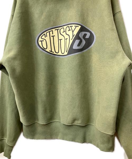 stussy（ステューシー）stussy (ステューシー) Oval S Pullover Hoodie グリーン サイズ:Sの古着・服飾アイテム