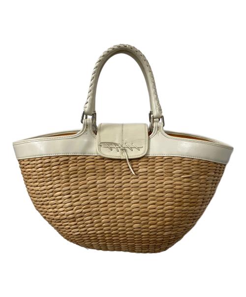 COACH（コーチ）COACH (コーチ) カゴバッグ ナチュラルの古着・服飾アイテム