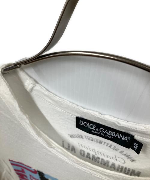 DOLCE & GABBANA（ドルチェ＆ガッバーナ）DOLCE & GABBANA (ドルチェ＆ガッバーナ) 半袖カットソー ホワイト Pater Mars ホワイト サイズ:48の古着・服飾アイテム