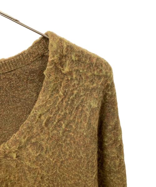 Knuth Marf（クヌースマーフ）knuth marf (クヌースマーフ) モヘア混厚手ニット オリーブ グリーン サイズ:FREEの古着・服飾アイテム