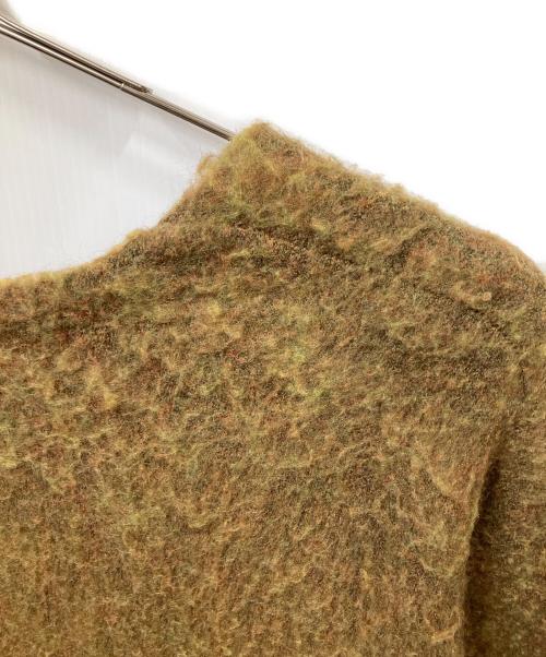 Knuth Marf（クヌースマーフ）knuth marf (クヌースマーフ) モヘア混厚手ニット オリーブ グリーン サイズ:FREEの古着・服飾アイテム