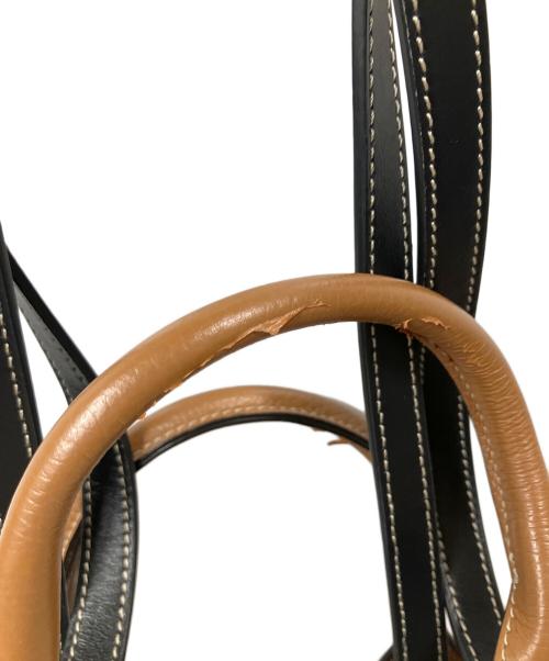 TOD'S（トッズ）TOD'S (トッズ) ダブルアップショッピングバッグ ベージュ×ブラウンの古着・服飾アイテム