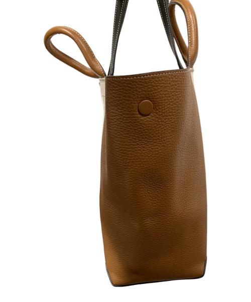 TOD'S（トッズ）TOD'S (トッズ) ダブルアップショッピングバッグ ベージュ×ブラウンの古着・服飾アイテム