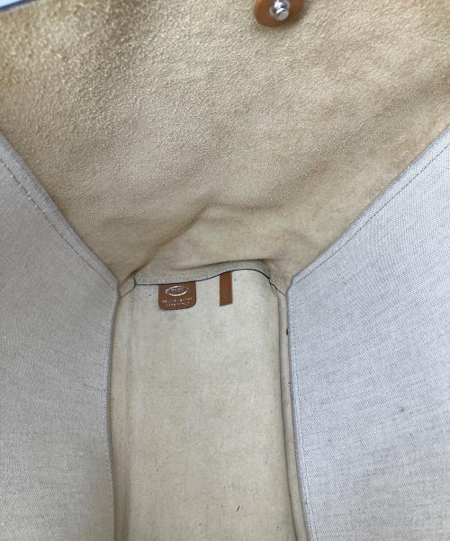 TOD'S（トッズ）TOD'S (トッズ) ダブルアップショッピングバッグ ベージュ×ブラウンの古着・服飾アイテム