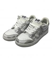 A BATHING APE（アベイシングエイプ）の古着「BAPE STA OS #2（ベイプスタ オーエス ナンバーツー）」｜ホワイト×グレー
