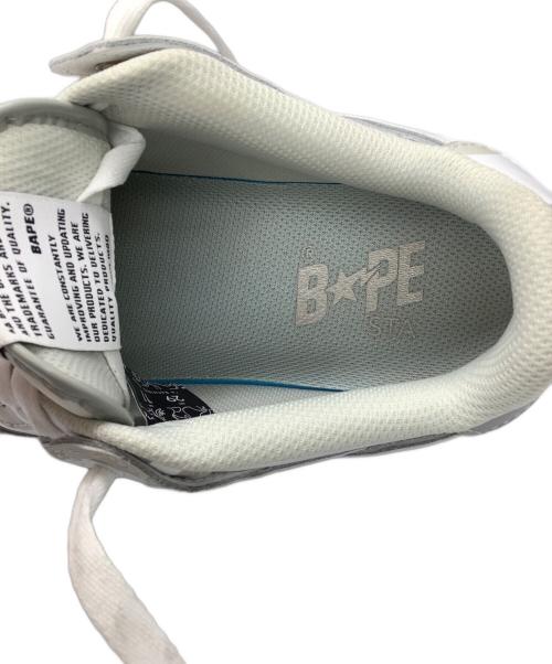 A BATHING APE（アベイシングエイプ）A BATHING APE (アベイシングエイプ) BAPE STA OS #2（ベイプスタ オーエス ナンバーツー） ホワイト×グレー サイズ:29cmの古着・服飾アイテム