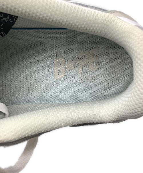 A BATHING APE（アベイシングエイプ）A BATHING APE (アベイシングエイプ) BAPE STA OS #2（ベイプスタ オーエス ナンバーツー） ホワイト×グレー サイズ:29cmの古着・服飾アイテム