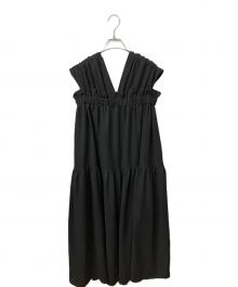 sheer（シアー）の古着「ノースリーブ・キャミソールワンピース」｜ブラック