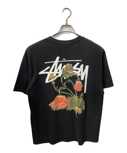 stussy（ステューシー）stussy (ステューシー) WITHERED FLOWER TEE ブラック サイズ:Lの古着・服飾アイテム