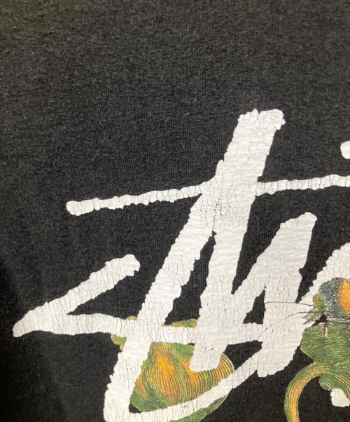 stussy（ステューシー）stussy (ステューシー) WITHERED FLOWER TEE ブラック サイズ:Lの古着・服飾アイテム