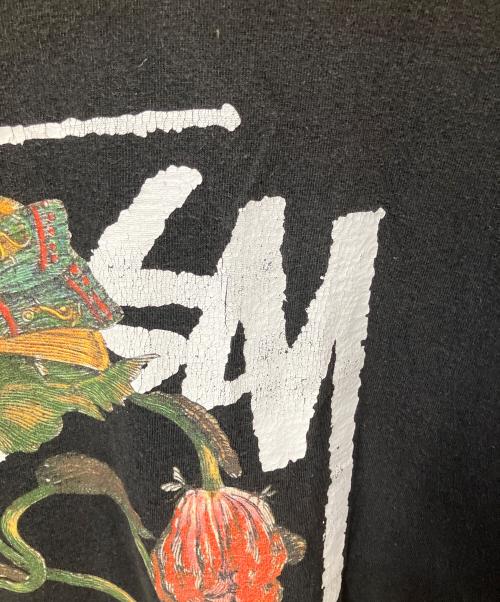 stussy（ステューシー）stussy (ステューシー) WITHERED FLOWER TEE ブラック サイズ:Lの古着・服飾アイテム