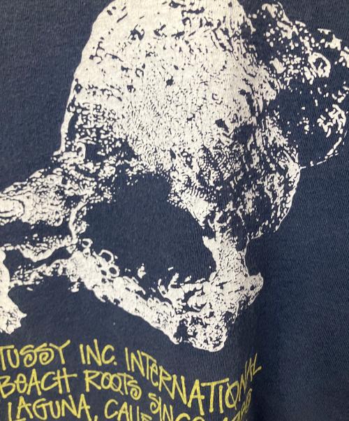 stussy（ステューシー）stussy (ステューシー) SHELLS TEE　ネイビー ネイビー サイズ:XLの古着・服飾アイテム