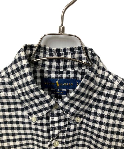 RALPH LAUREN（ラルフローレン）RALPH LAUREN (ラルフローレン) 長袖シャツ チェック　ブラック×ホワイト グレー サイズ:Sの古着・服飾アイテム