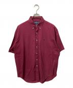 RALPH LAURENラルフローレン）の古着「半袖シャツ　BLAKE ボルドー」｜ボルドー