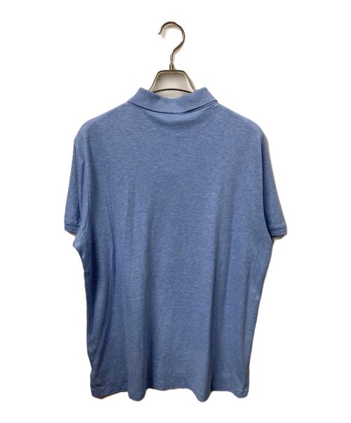 POLO RALPH LAUREN（ポロ・ラルフローレン）POLO RALPH LAUREN (ポロ・ラルフローレン) ポロシャツ カスタムスリムフィット ブルー ブルー サイズ:Lの古着・服飾アイテム