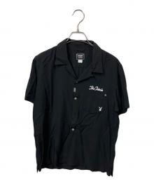 PLAY BOY×THE CRIMIE（プレイボーイ×ザ クライミー）の古着「半袖シャツ　ブラック」｜ブラック