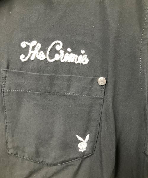 PLAY BOY（プレイボーイ）PLAY BOY (プレイボーイ) THE CRIMIE (ザ クライミー) 半袖シャツ　ブラック ブラック サイズ:Mの古着・服飾アイテム