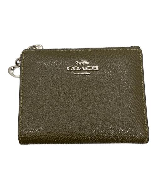 COACH（コーチ）COACH (コーチ) スナップ カード ケース グリーンの古着・服飾アイテム