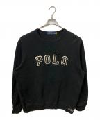 POLO RALPH LAURENポロ・ラルフローレン）の古着「ビッグロゴスウェット ブラック」｜ブラック