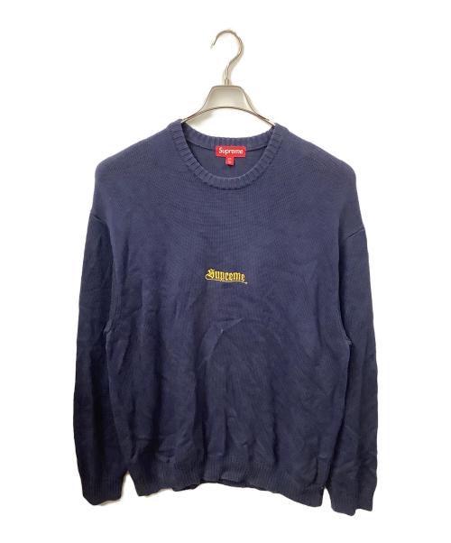 SUPREME（シュプリーム）SUPREME (シュプリーム) OLD ENGLISH SWEATER 2024ss ネイビー サイズ:XXLの古着・服飾アイテム