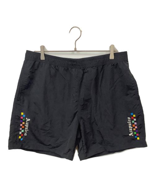 Acapulco Gold（アカプルコ ゴールド）ACAPULCO GOLD (アカプルコ ゴールド) Recycled LightWeight Nylon Shorts ブラック サイズ:XLの古着・服飾アイテム