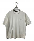 FRED PERRYフレッドペリー）の古着「別注 COOLMAX(R) 鹿の子 ワンポイント ロゴ Tシャツ 25SS」｜ホワイト