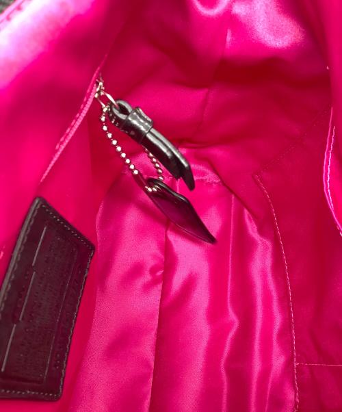 COACH（コーチ）COACH (コーチ) トートバッグ パープル×ブラック パープル×ブラックの古着・服飾アイテム