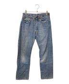 LEVI'S VINTAGE CLOTHINGリーバイス ビンテージ クロージング）の古着「201デニムパンツ　1920年代モデル復刻 90'sトップボタン裏 555」｜インディゴ