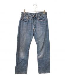 LEVI'S VINTAGE CLOTHING（リーバイス ビンテージ クロージング）の古着「201デニムパンツ　1920年代モデル復刻 90'sトップボタン裏 555」｜インディゴ