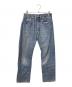 LEVI'S VINTAGE CLOTHING（リーバイス ビンテージ クロージング）の古着「201デニムパンツ　1920年代モデル復刻 90'sトップボタン裏 555」｜インディゴ