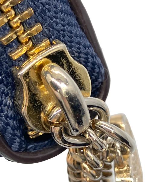 MICHAEL KORS（マイケルコース）MICHAEL KORS (マイケルコース) ラウンドファスナー財布 ネイビーの古着・服飾アイテム